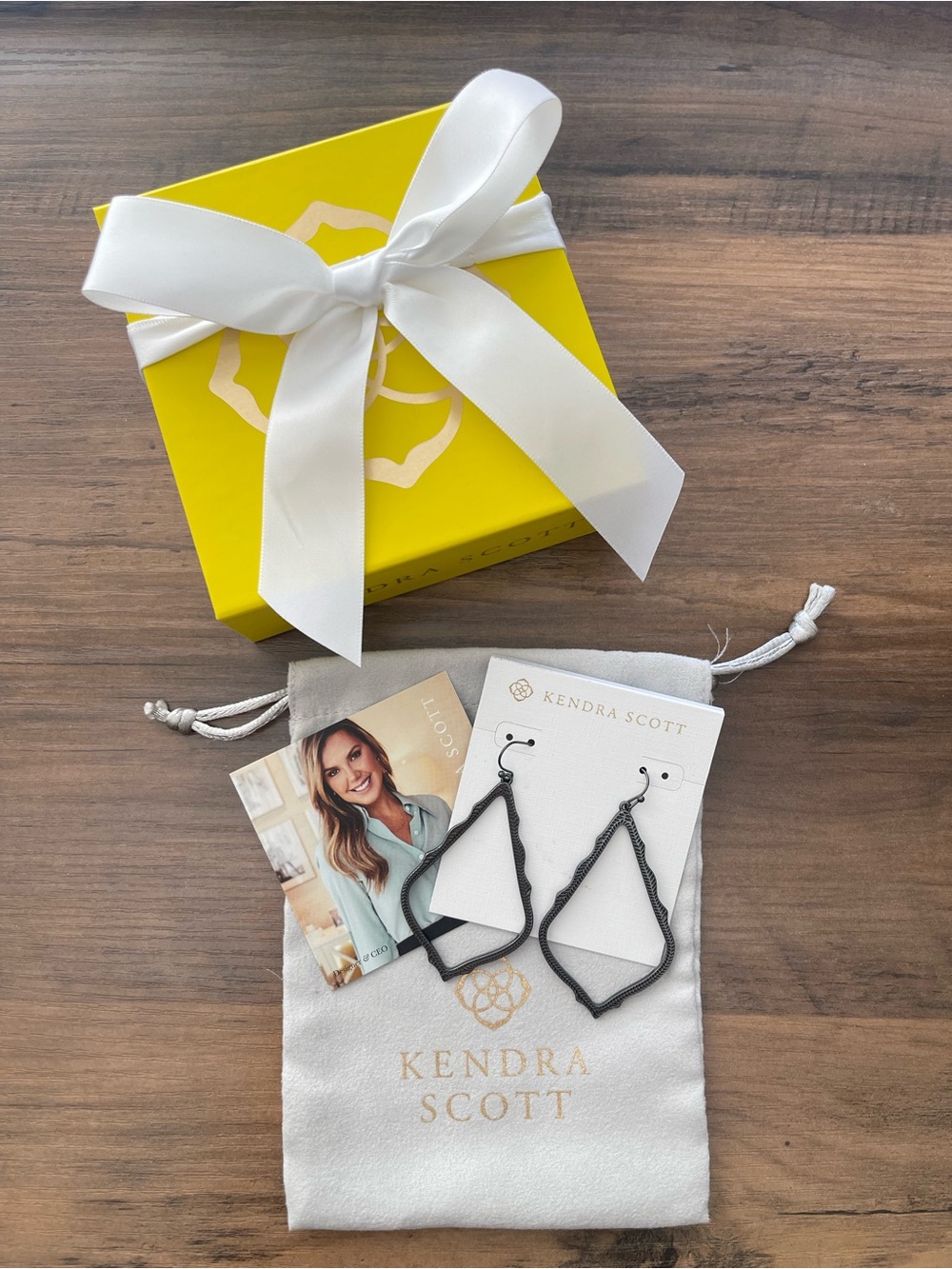 Kendra Scott Sophee Drop Earrings in Gunmetal
